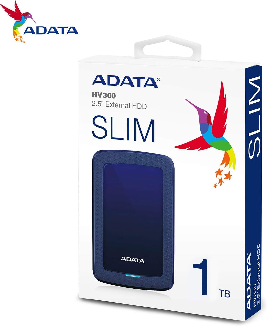 ADATA HV300 - 1 TB, externe Festplatte mit USB 3.2 Gen.1, blau 1TB blau, 1TB blau