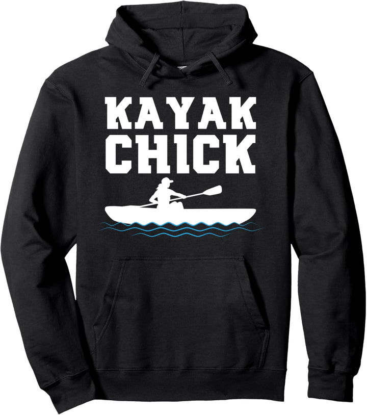 Kajak Kanu Frauen Paddlerin Geschenk für Kanutin Pullover Hoodie