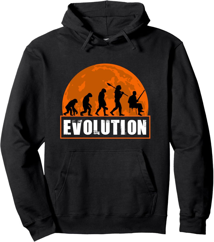Fagottist, Funny Human Evolution Orchestra Pullover Hoodie