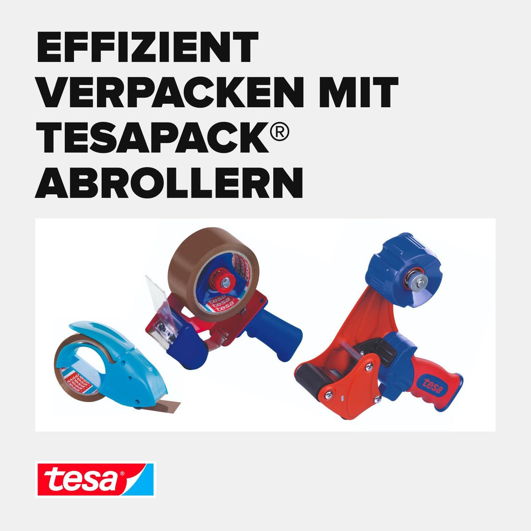 tesapack - Cinta Adhesiva para Embalar, Sellar y Empaquetar - Resistente al envejecimiento y al desg