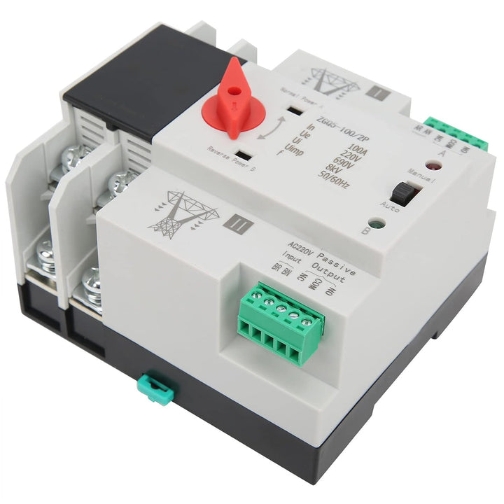 Dual Power Automatic Transfer Switch Unterbrechungsfreier 2-Wege-Controller 220 V Umschalter ZGQ5-10