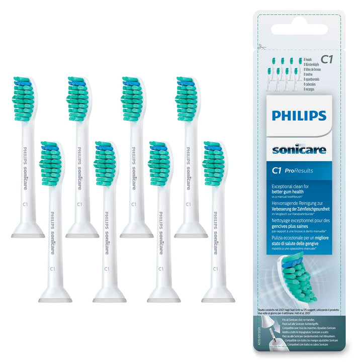 Philips Sonicare Pro Results Bürstenköpfe Standard,Weiss, 8er Pack 8er-Pack, 8er-Pack