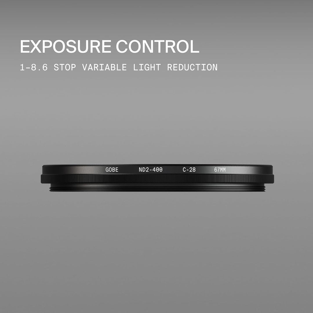 Gobe ND2-400 Variabler ND-Objektivfilter, 43 mm (2 Spitzen) 43mm, 43mm