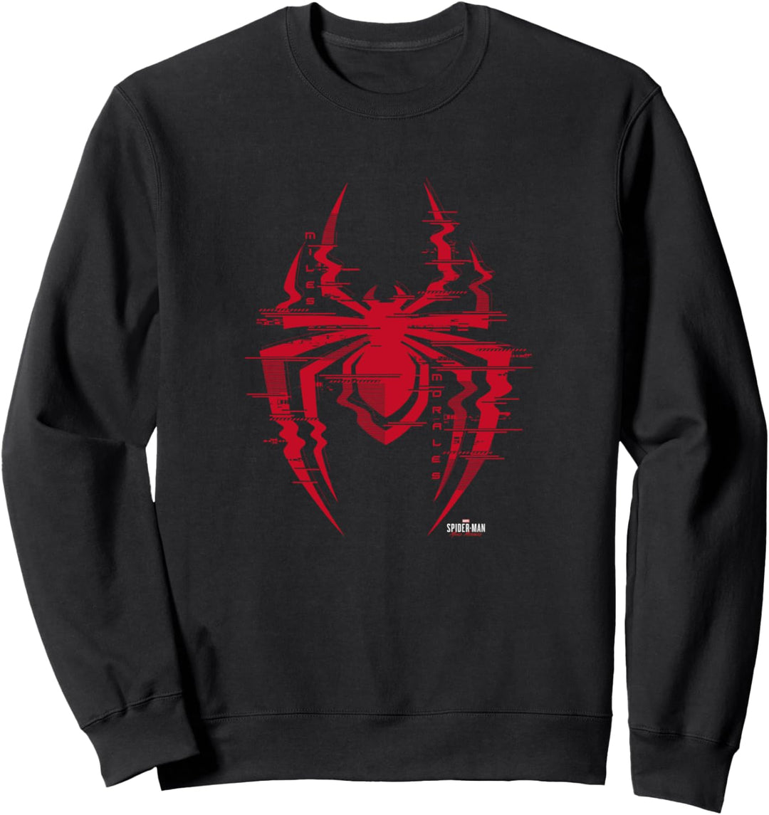 Marvel Spider-Man: Miles Morales Glitch Spider Logo Sweatshirt