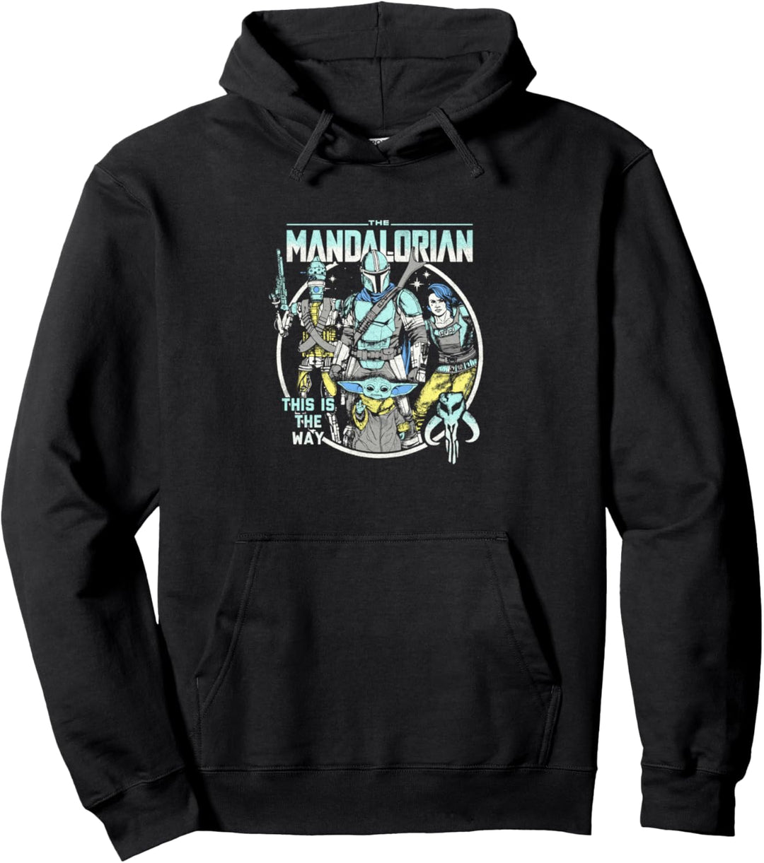 Star Wars: The Mandalorian Crew Pop Art Pullover Hoodie