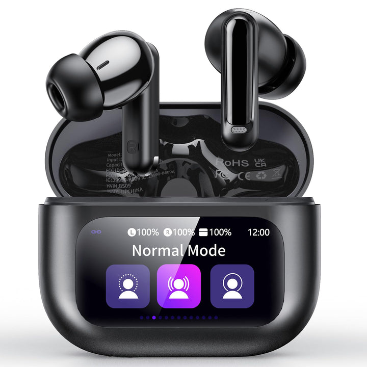Touchscreen Bluetooth Kopfhörer, 2026 In Ear Kopfhörer Kabellos Bluetooth 5.4 mit ANC+ENC Noise Canc