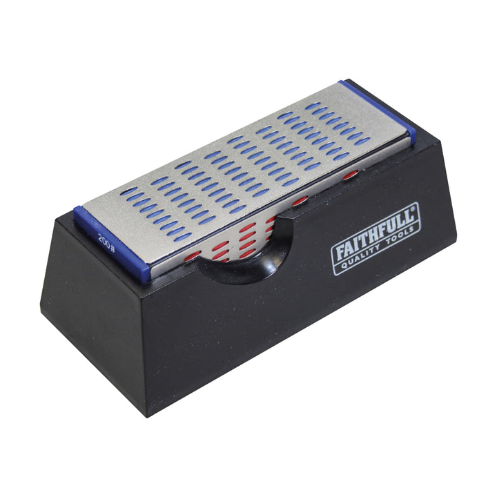 Faithfull DWQUAD Diamond Schleifstein, 4-seitig, FAIDWQUAD-TB, Multi 1 Originalverpackung