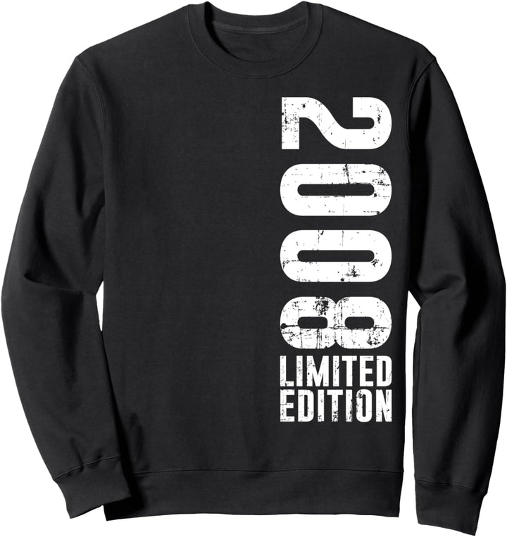 Geburtstag Design Limited Edition und Vintage 2008 Sweatshirt