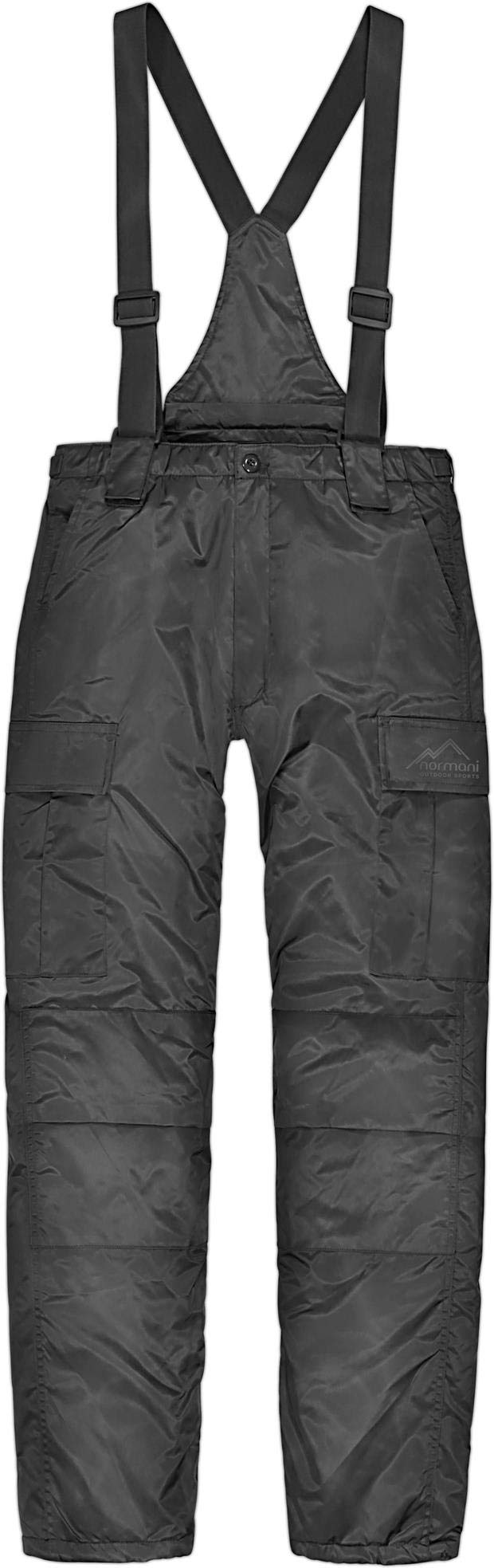normani Herren Thermohose gefüttert mit Hosenträgern Grau S, Grau S