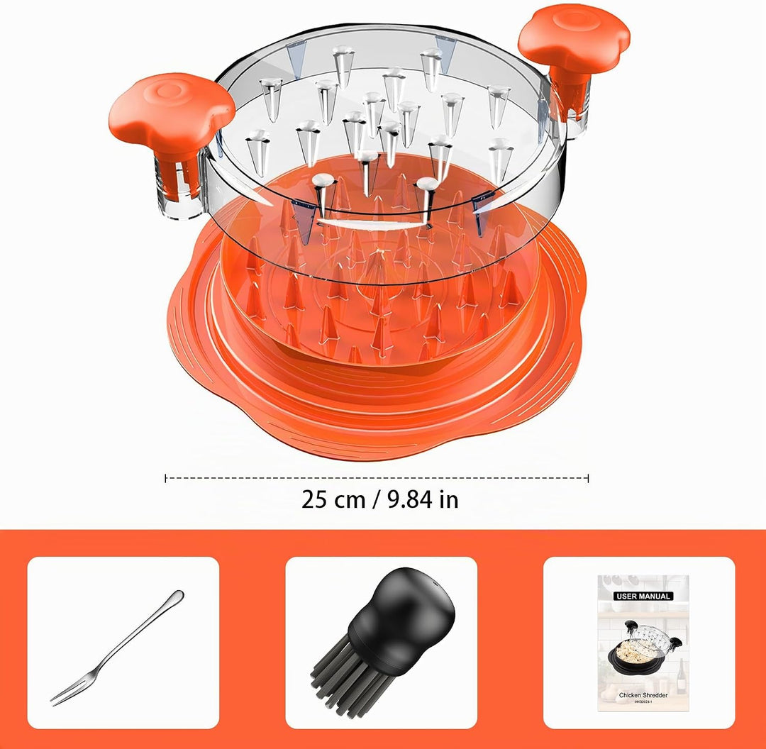 Hähnchen Zerkleinerer, 25 cm grosser pulled chicken shredder, Professionelles Fleischzerkleinerer mi
