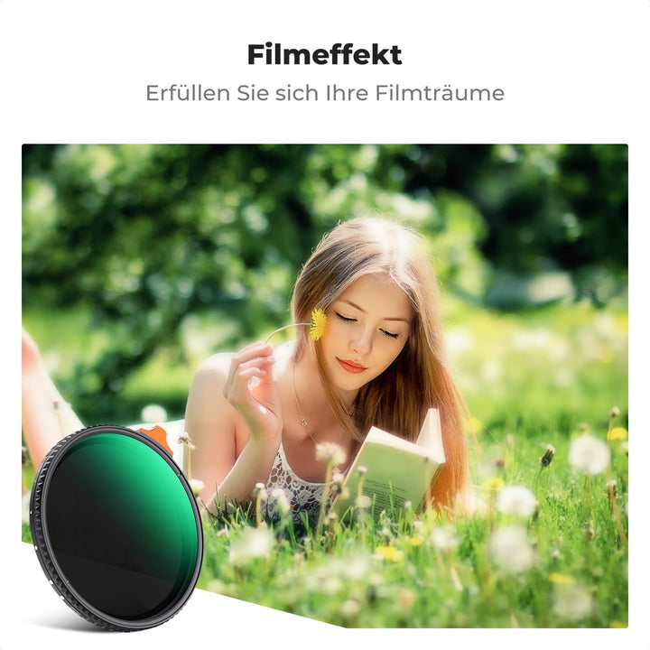 K&F Concept Filter 62mm Black-Mist 1/4&ND2-ND32 2 in 1 multifunktionaler Filter-Black Promist 1/4 Fi