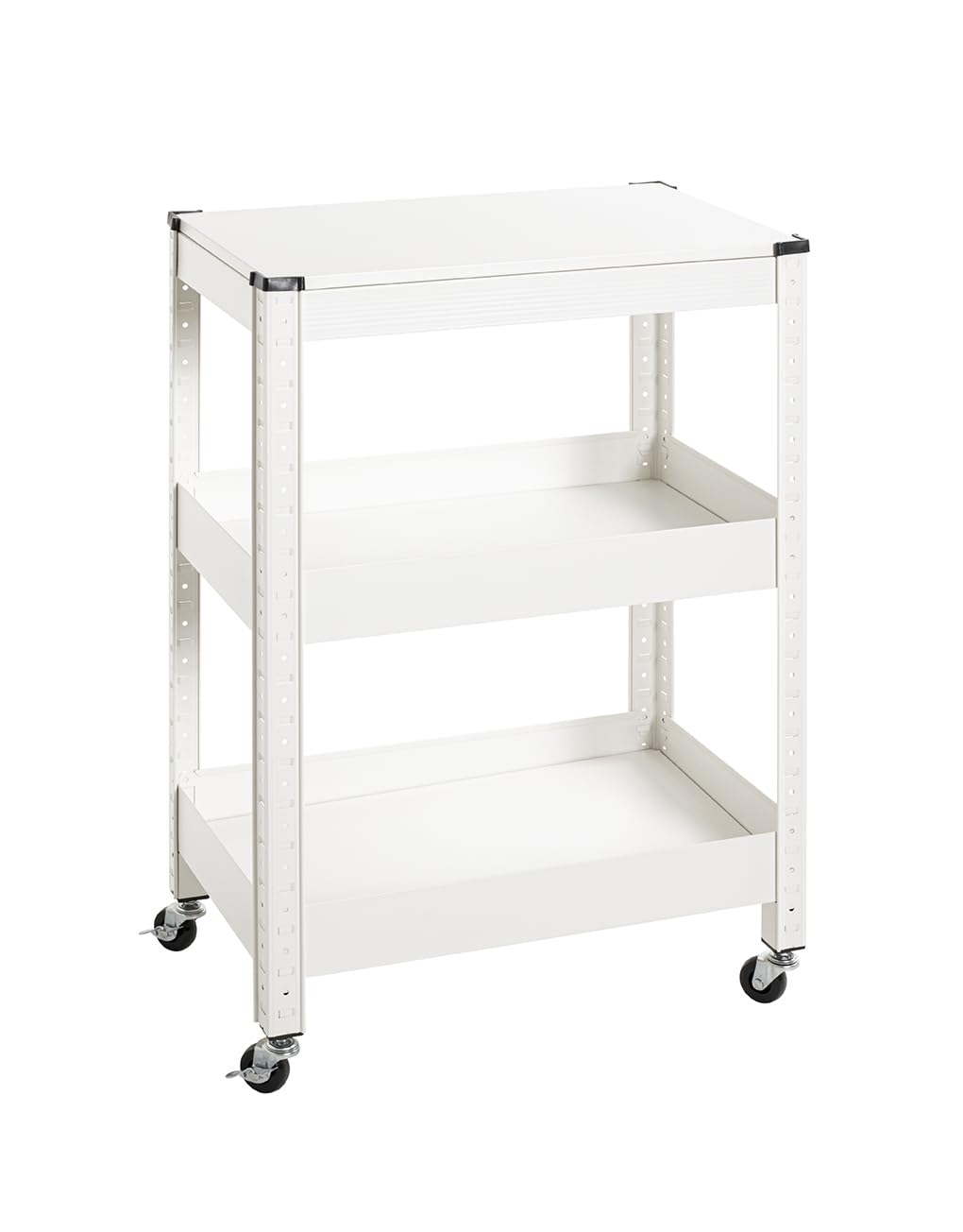 HAKU Möbel Servierwagen, weiss, Metall - Masse: B 50 x H 75 x T 32 cm, Style: Modern, Weiß