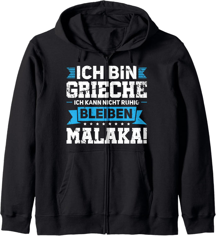 Grieche Griechenland Malaka Kapuzenjacke