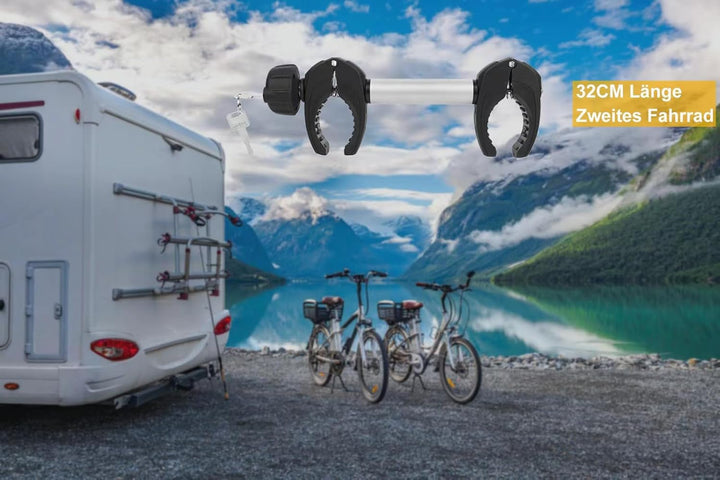 Rahmenhalter 1 Pack, 32cm Länge Abschliessbare Rahmenhalterung für Fahrradträge ，für U-Bügelrohr, 32