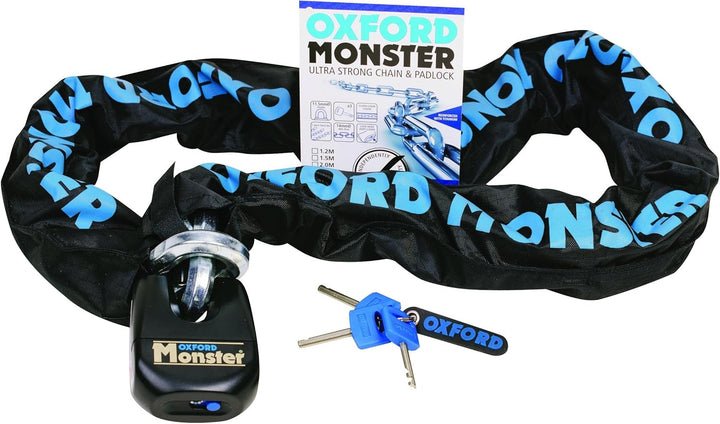 OF16 - Oxford Monster Chain &amp; Lock 1.2m 1.2m Monster, 1.2m Monster