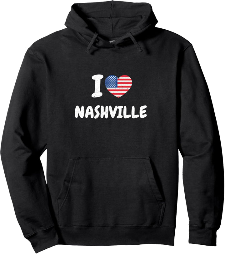 Ich liebe Nashville USA Pullover Hoodie