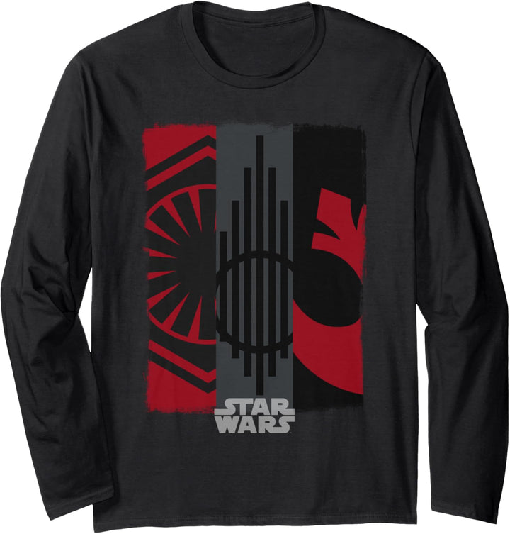 Star Wars The Force Awakens Triple Emblem Langarmshirt