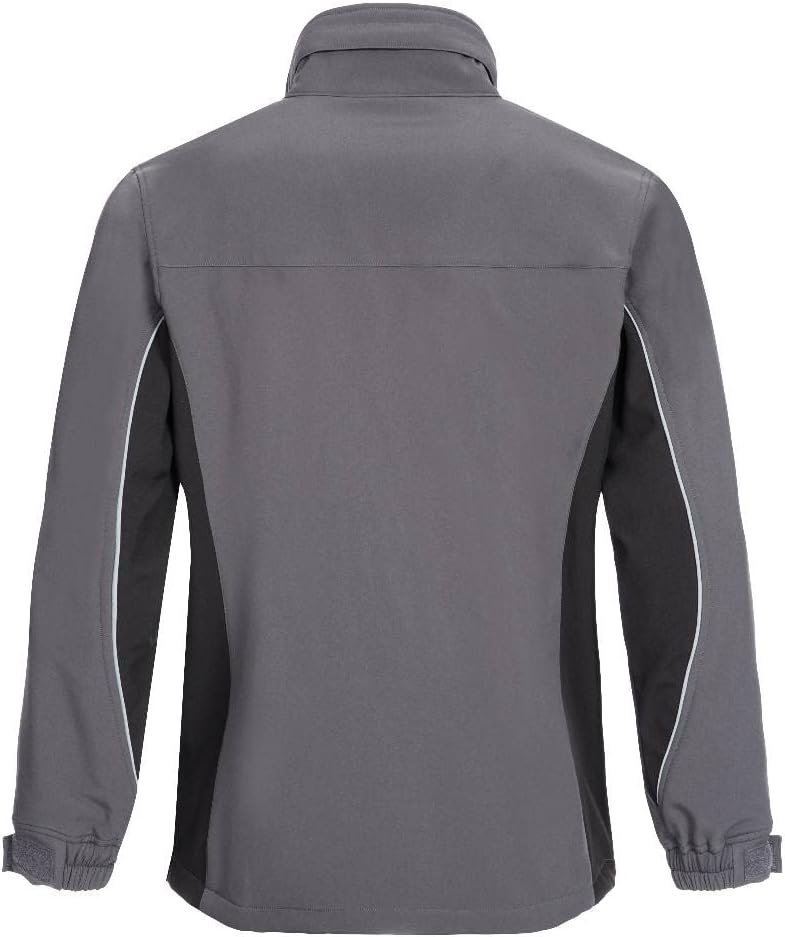 Nitras Motion TEX Light Softshell-Arbeitsjacke - Leichte Herren-Softshelljacke Grau/Schwarz XL