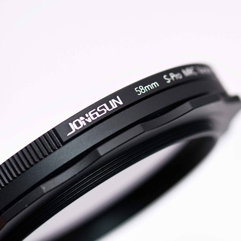 JONGSUN Variable ND Filter 58mm, S-Pro HD MRC 16-Schicht Nanobeschichtung, ND2-ND1000, Kameraneutral
