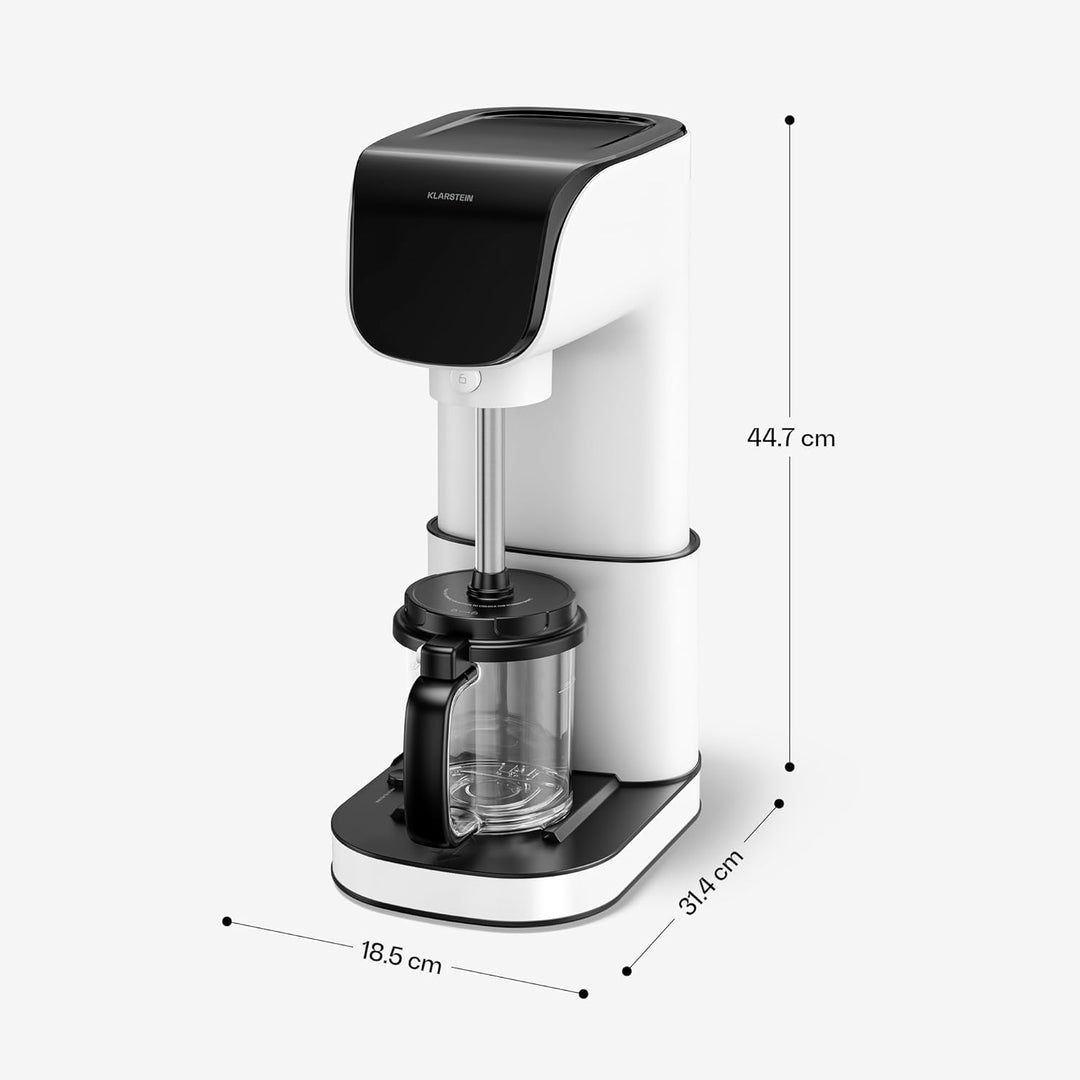 Klarstein Velaire Eismaschine – 500-W-Eismaschine, 3 Behälter à 0,6 l (insgesamt 1,8 l), 10 Programm