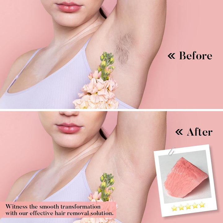 PURECLEAN Waxing Set – Schnell Aufheizender Digitaler Wax Maschine – 4 Packungen Wachsperlen, Nachwa