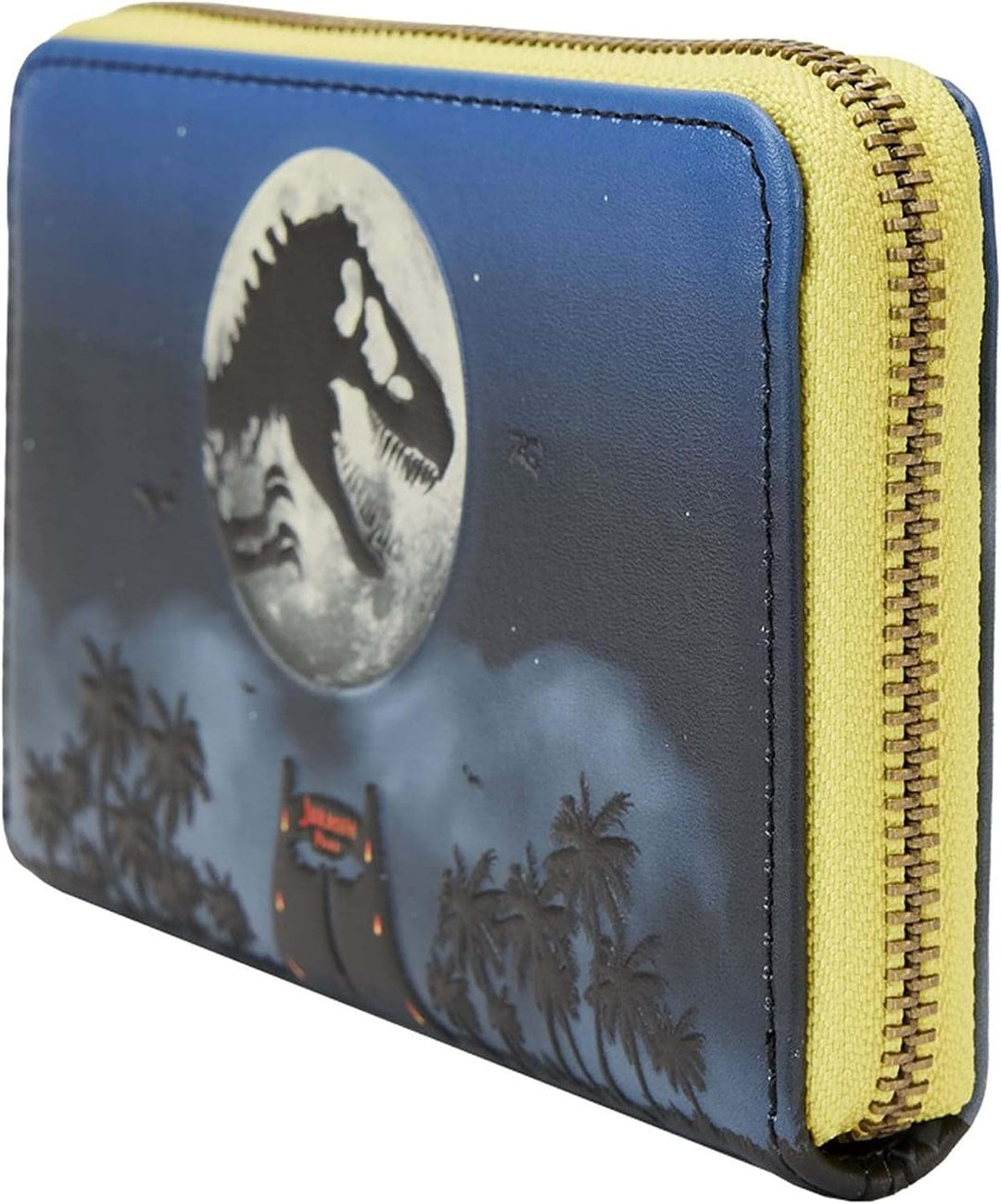 Loungefly Dino Moon Glow Geldbörse zum 30. Jahrestag mit Reissverschluss, Mehrfarbig/Meereswellen (O