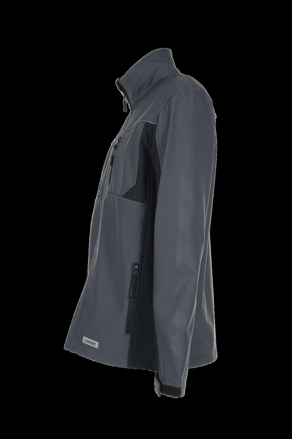 Planam Highline Herren Winter Softshelljacke schiefer schwarz rot Modell 2382 Grösse XL XL schiefer/