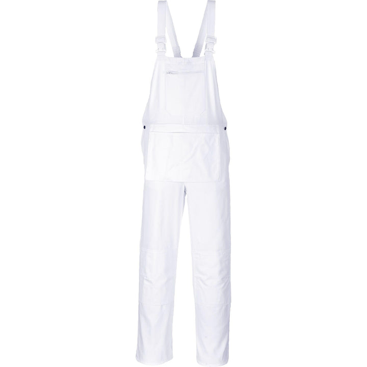 Portwest Maler-Latzhose Bolton, Grösse: M, Farbe: Weiss, S810WHRM M Weiss, M Weiss