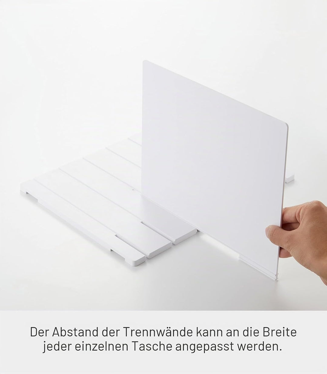 YAMAZAKI 4956 SMART Taschen-Organizer (2er-Set), weiss, ABS-Harz, minimalistisch, 31.8 x 24 x 21 cm,