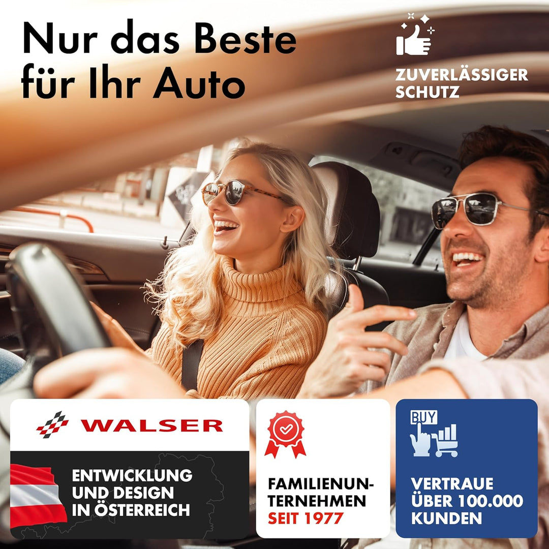 Walser Perma Protect Hagelschutzplane, TÜV Geprüft, Auto Abdeckplane, 2 Autogarage Grösse, Schwarz S