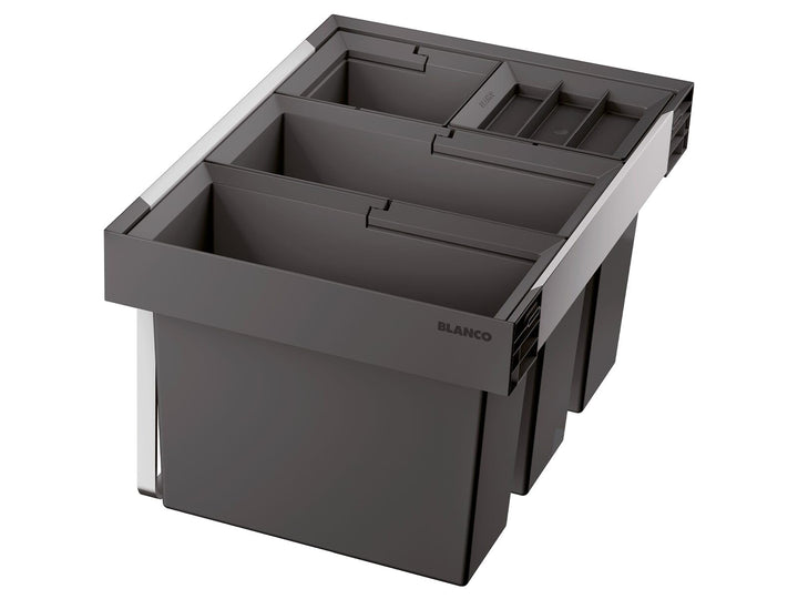 BLANCO FLEXON II low 60/4 | Abfall Müllsystem | für 60 cm breite Unterschränke | System zum Einbau i