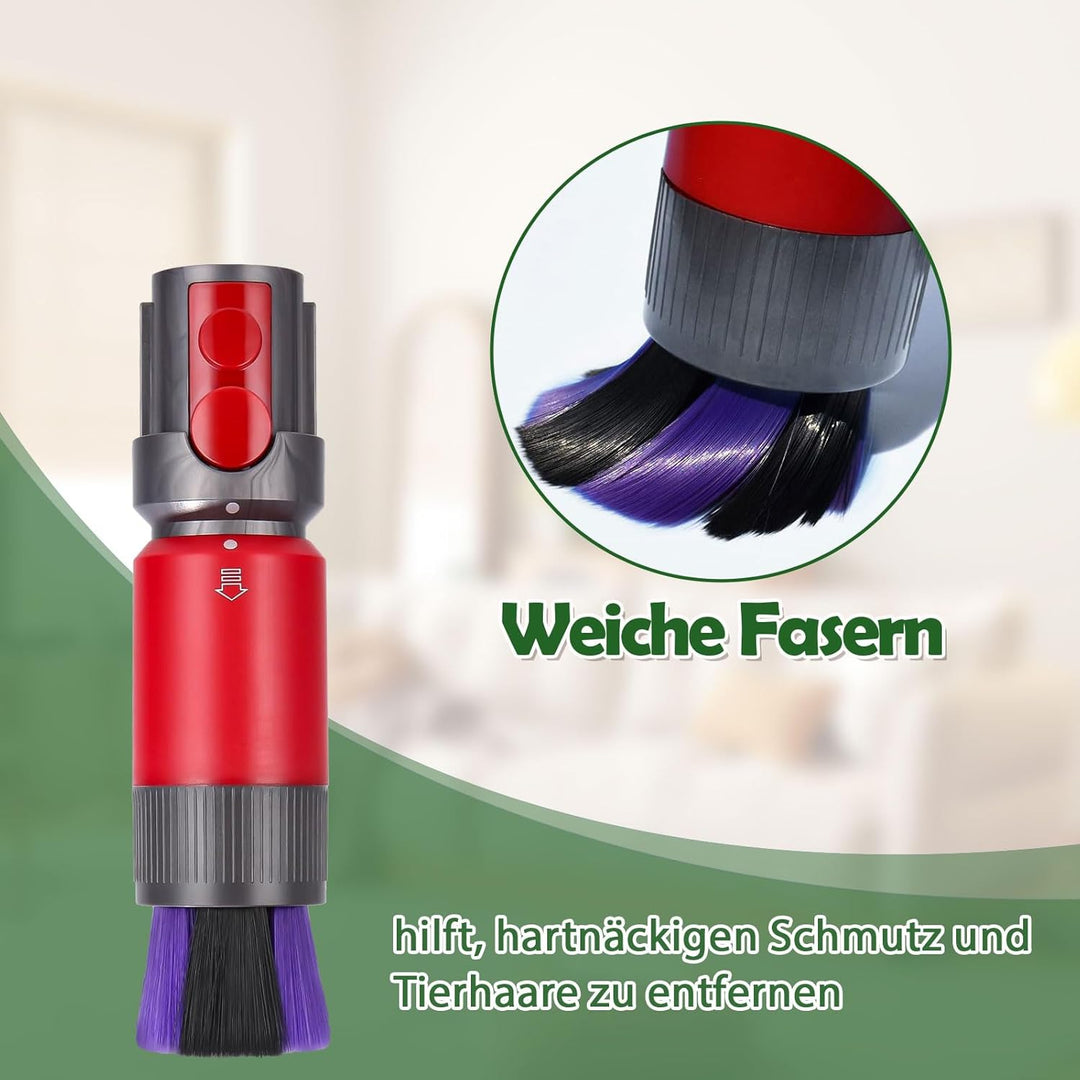 Kratzfreie Staubbürste für Dyson Outsize, V7, V8, V10, V11, V15 – Effektive Staubentfernung, Weiche
