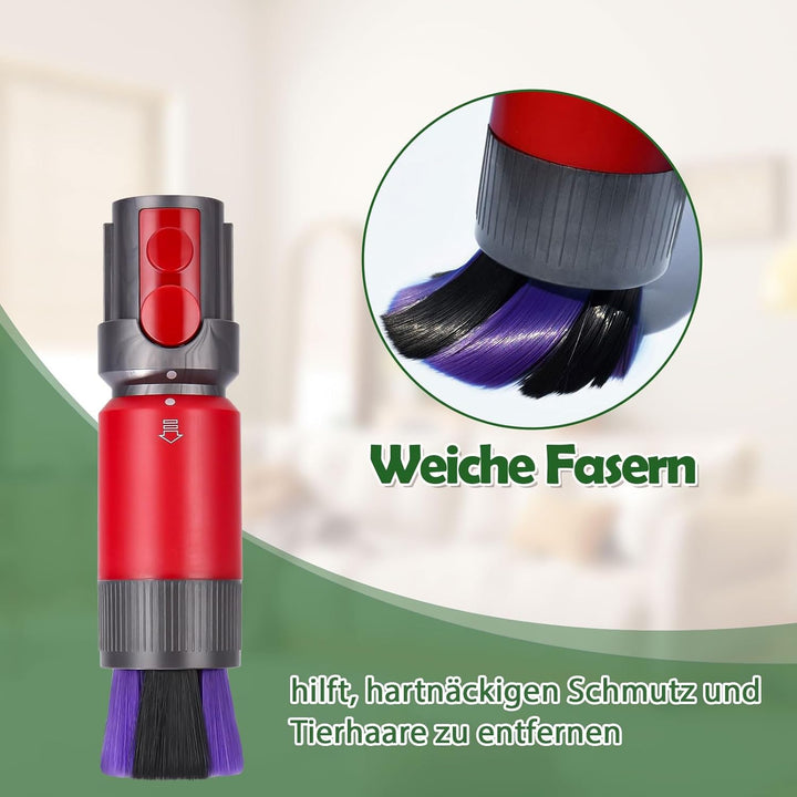 Kratzfreie Staubbürste für Dyson Outsize, V7, V8, V10, V11, V15 – Effektive Staubentfernung, Weiche