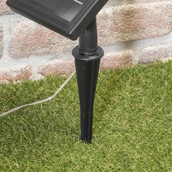 Esotec Solarleuchte für aussen WEIHNACHTSSTERN 3D | DUO COLOR Solarlampe hängend Balkondeko Hängeleu