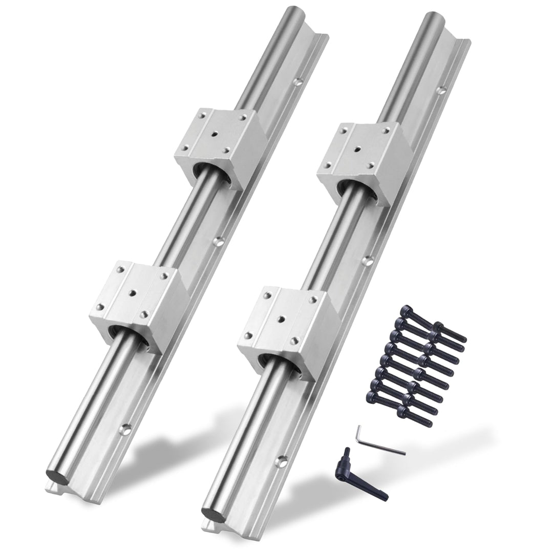 CNCYEAH Linearschiene Führungsschiene, 2 Stück Linearschiene 500 mm Linearlager-Gleitset mit 2 Linea