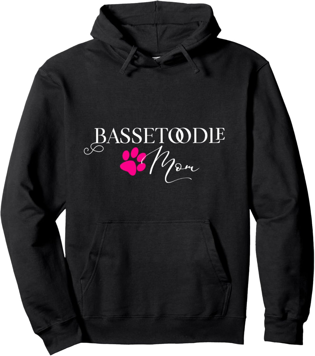 Bassetoodle Mom Hundepfote Pullover Hoodie
