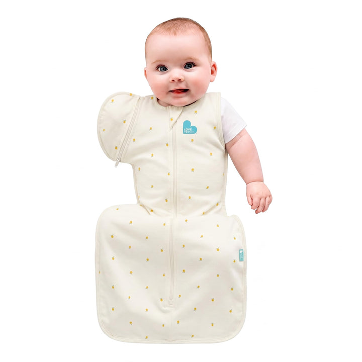 Love To Dream Swaddle Up Übergangssack Bamboo Lite, grauer Punkt, eng anliegende Passform, abnehmbar