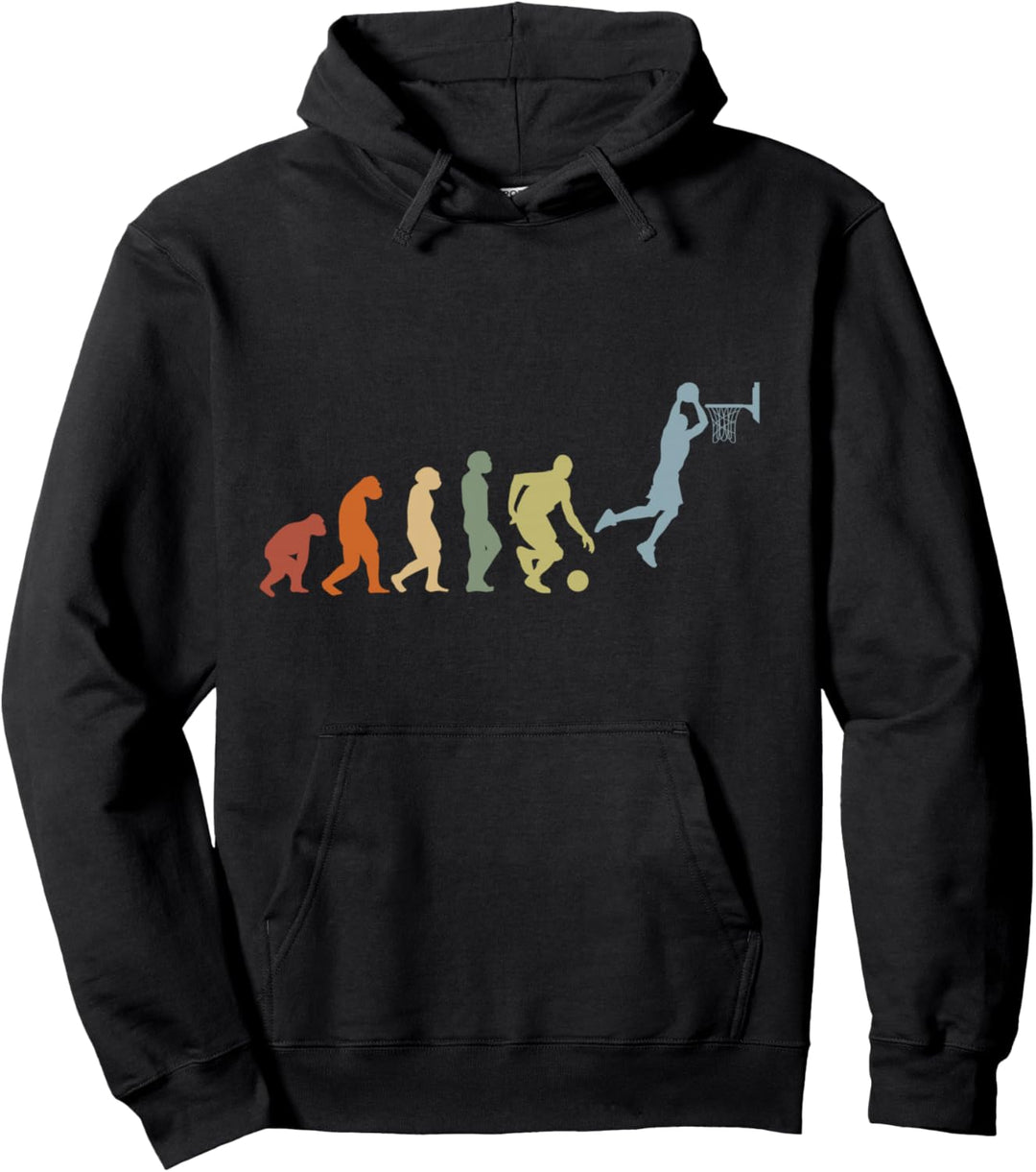 Basketball Basketball Retro Evolution Basketball Pullover Hoodie
