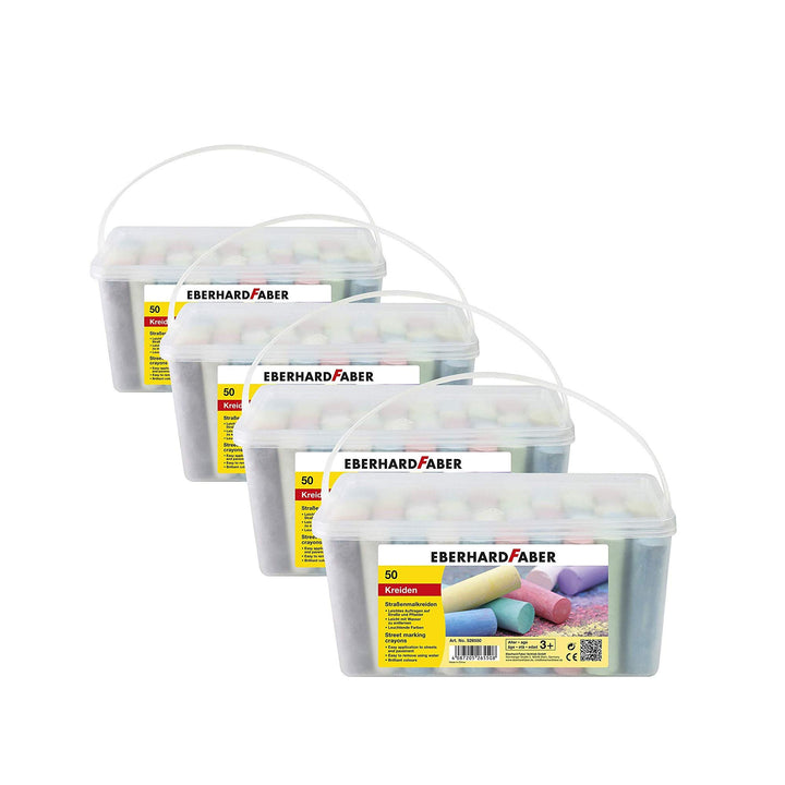 Eberhard Faber 526550 - Strassenmalkreide, 50er Eimer (50er Eimer | 4 Eimer)