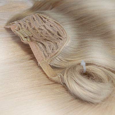 GLOBAL EXTEND® Ponytail | Zopf Extensions aus Echthaar (50 cm, dunkelblond) 50 cm dunkelblond