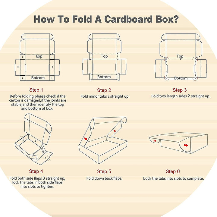 HORLIMER 25 Stück Versandkarton Klein Karton Box, 28x20,4x5,1 cm Verpackungskartons aus Wellpappe fü