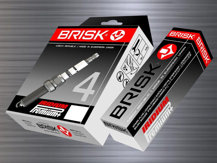 Brisk Iridium Premium+ Plus P1 1619 Zündkerzen, 4 Stück