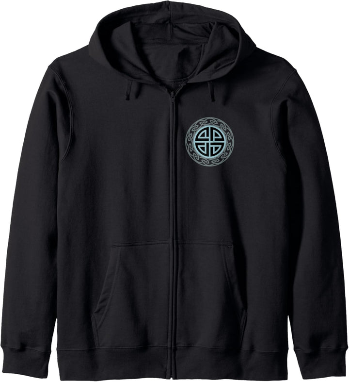 Vintage Schutzsymbol Schildknoten Keltisch Wikinger Nordisch Kapuzenjacke