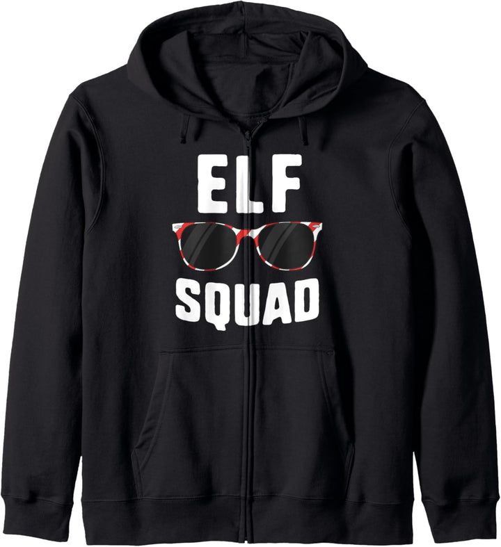 Elf Squad Friend Crew Candy Cane Family Christmas Matching Kapuzenjacke