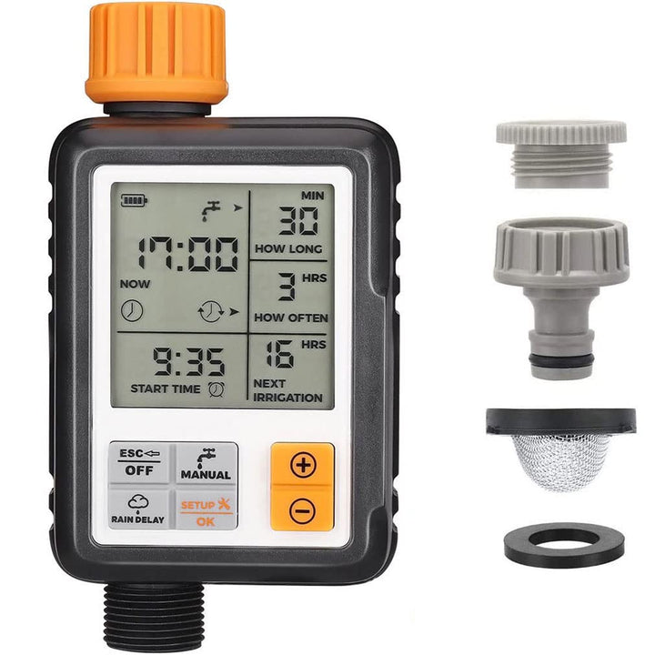 Johgee Garden Bewässerungscomputer IPX5 Bewässerungsuhr Automatisch Wasser Timer Easy Control die Be