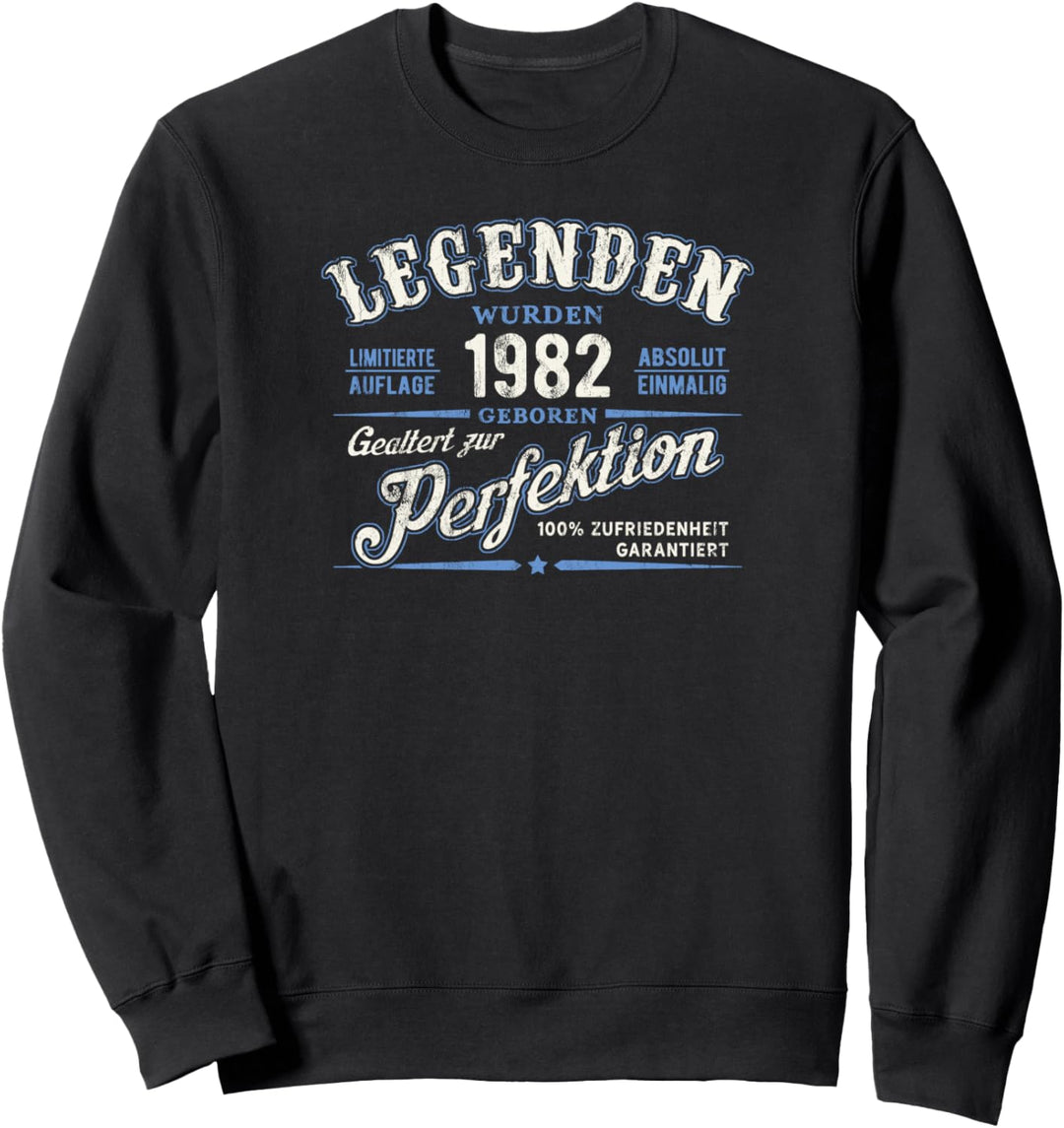 Vintage 42 Geburtstag Geboren 1982 Gealtert Zur Perfektion Sweatshirt