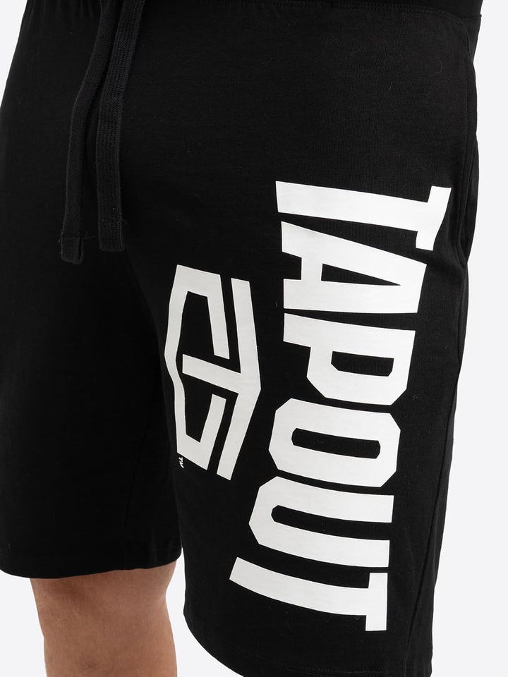 Tapout Herren Active Basic Shorts L Black/White, L Black/White
