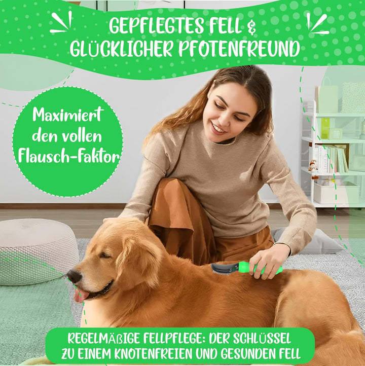 TESTURTEIL SEHR GUT Softbürste verbesserte Version **VERGLEICHSSIEGER** Sanfte Fellpflege für Hunde,