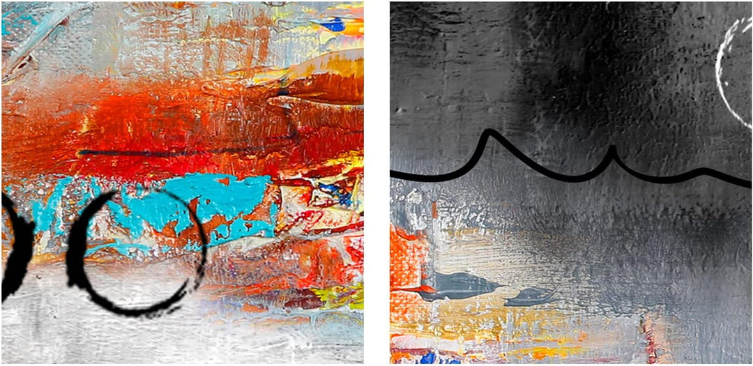 murando Akustikbild Abstrakt 120x80 cm Bilder Akustikschaum Hochleistungsschallabsorber Schallschutz