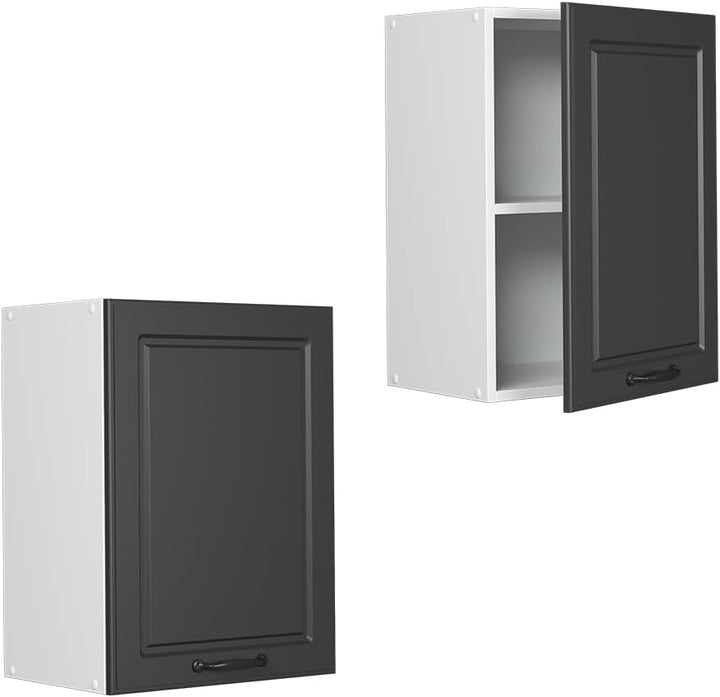Vicco Hängeschrank R-Line, Anthrazit Landhaus/Weiss, 45 cm Anthrazit Landhaus Hängeschrank 45 cm, An